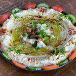 Ghanouja with Beit enjan, Tahini, Toum